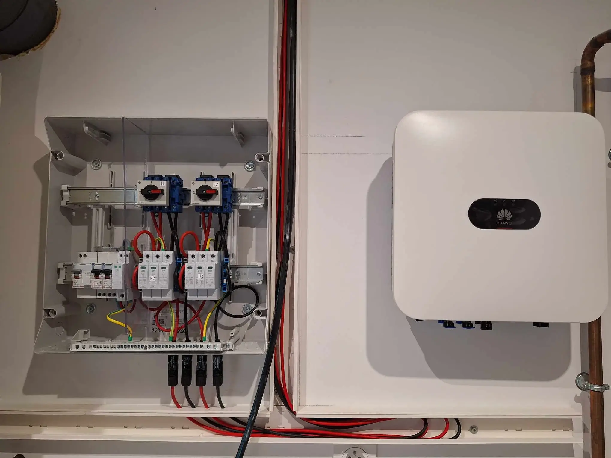 Onduleur photovoltaïque Huwei installé