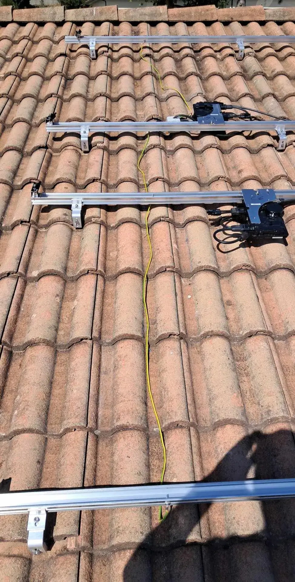 Installation photovoltaïque en cours