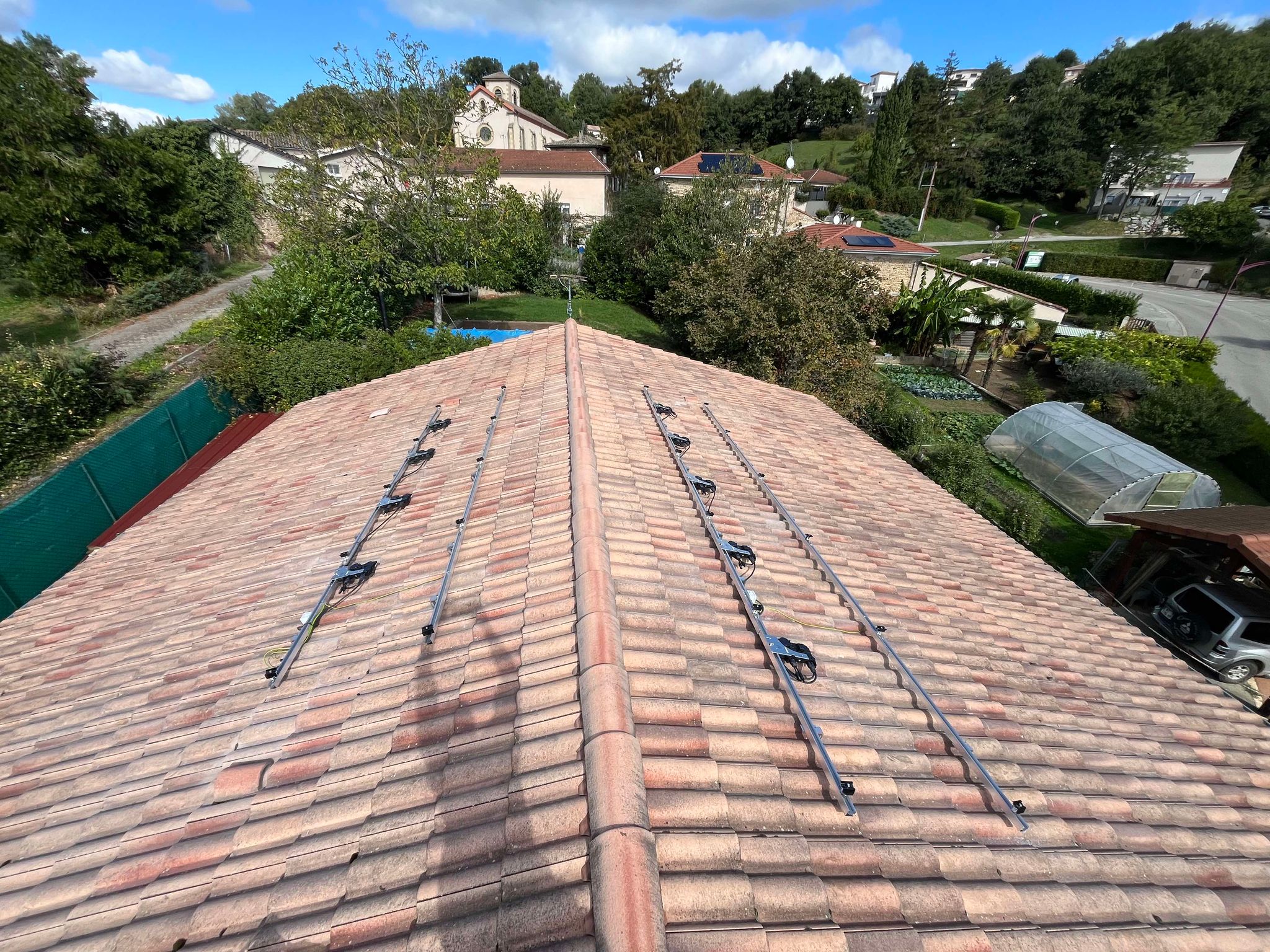 Etape 2 : installation de structure photovoltaïque de la marque K2 System