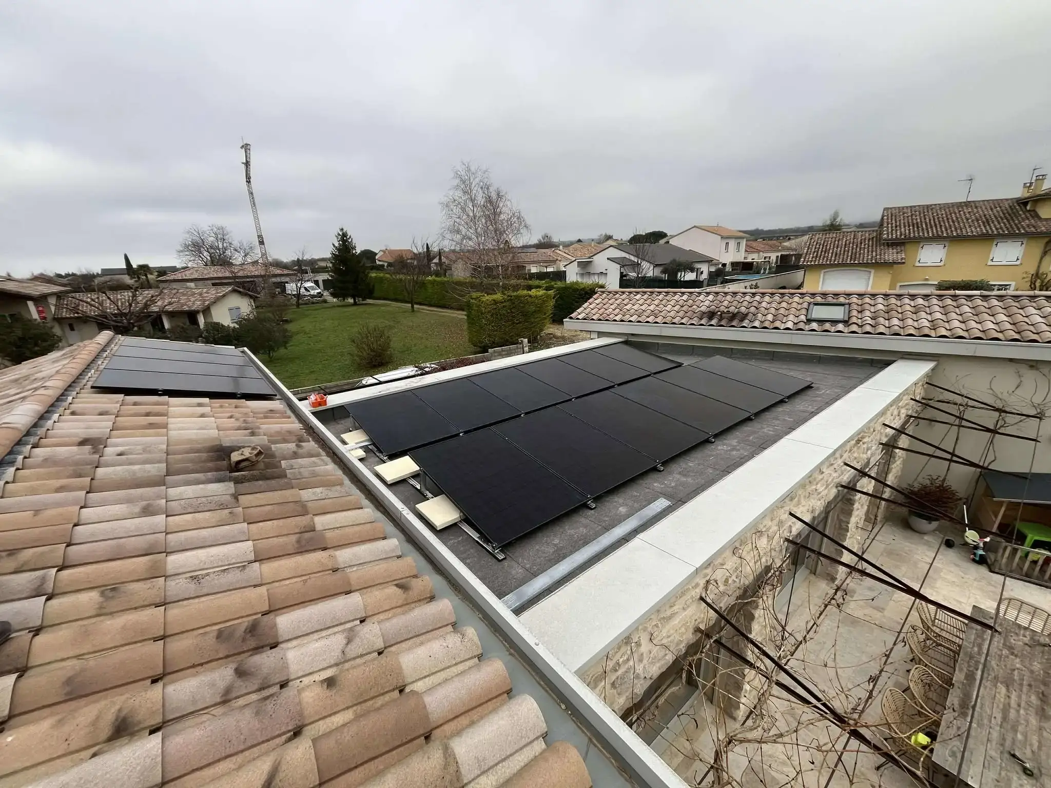 Installation vue de loins