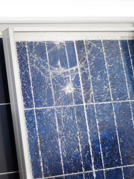Panneau Photovoltaïque cassé