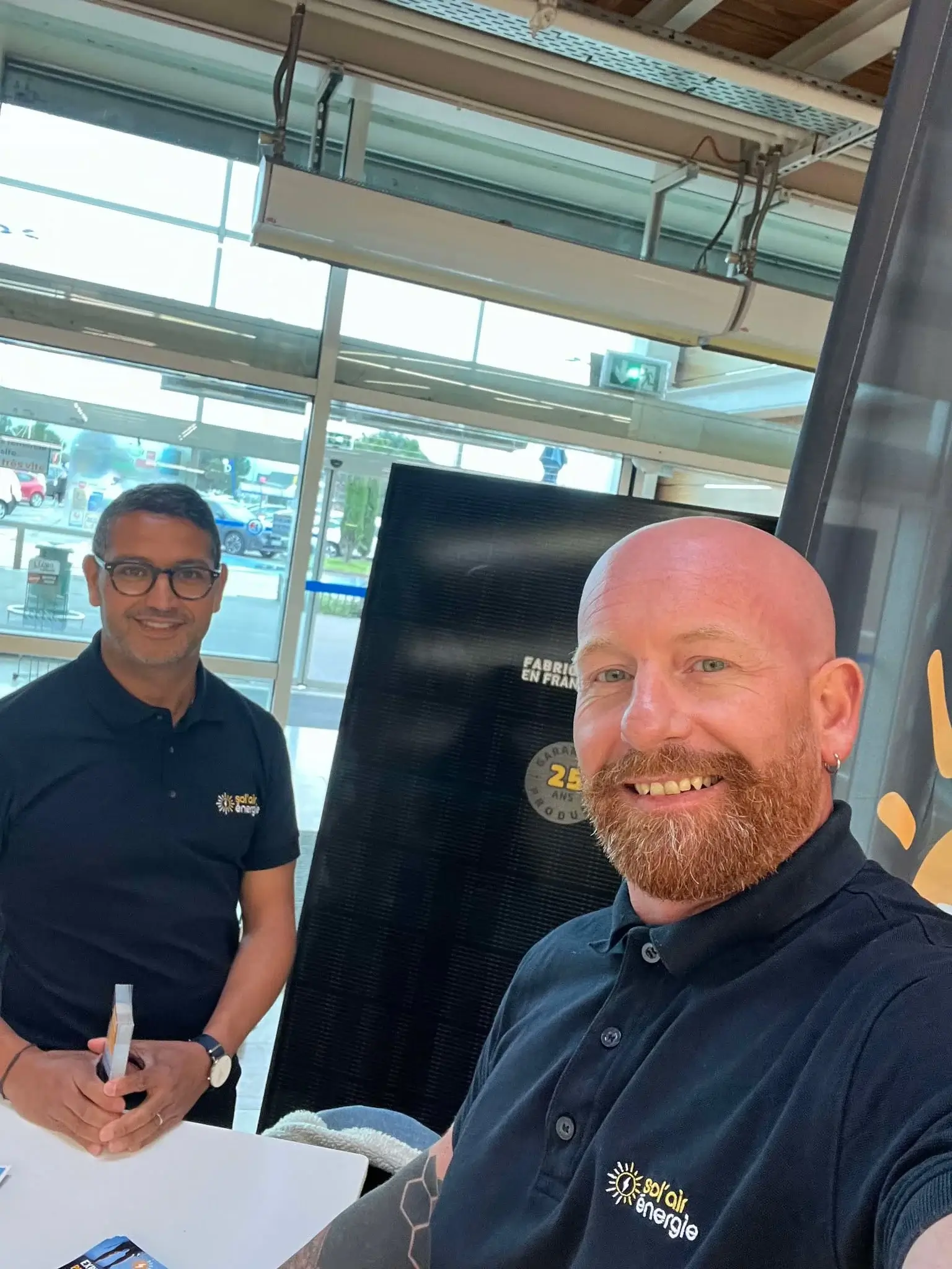 L'Equipe de conseillers de Sol'Air Energie au Leclerc de St Marcellin