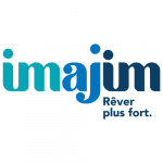 Logo de la salle de sport Imajim. Devise : "Rêver plus fort"