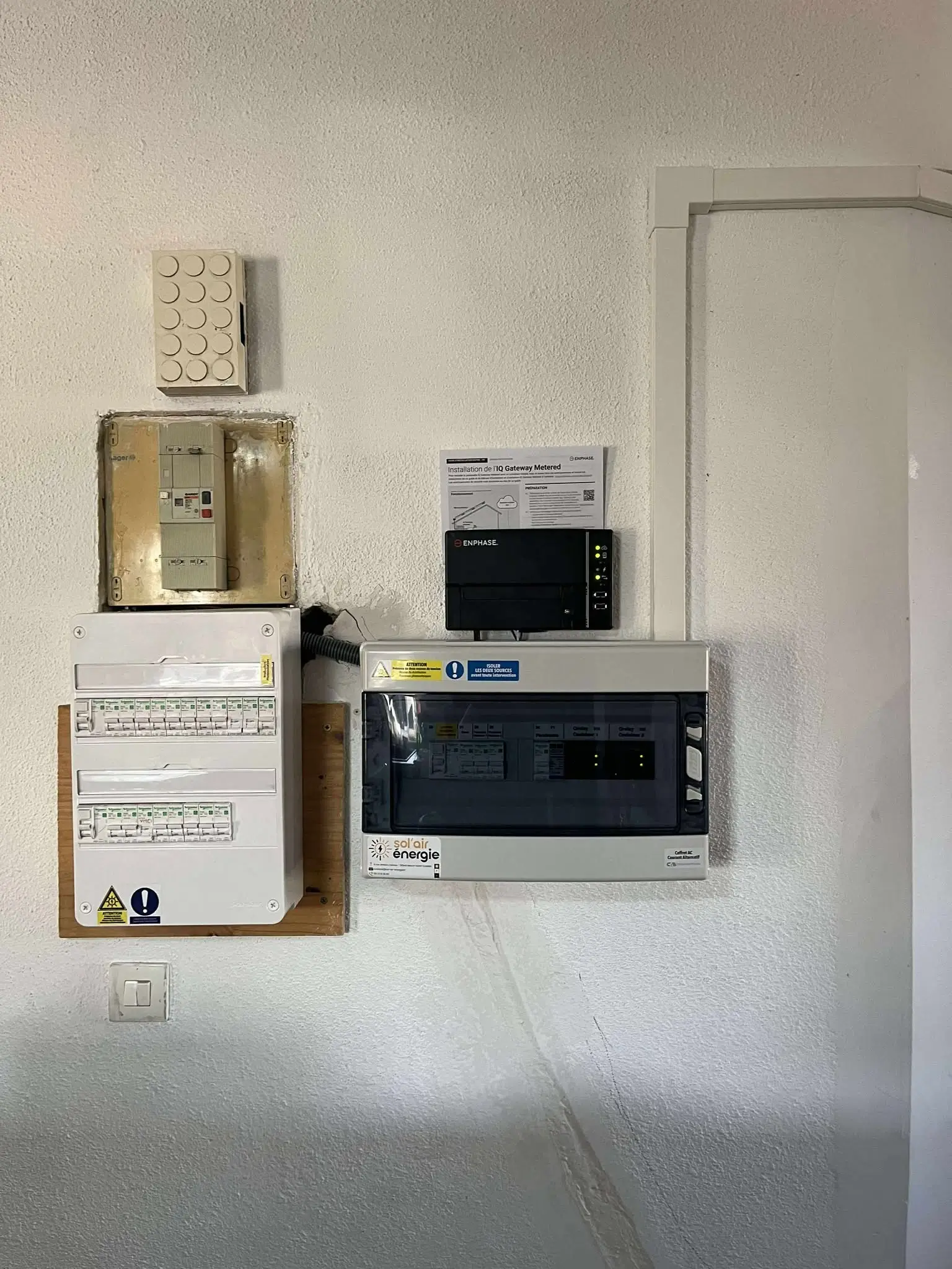 1 Coffret AC avec Qrelay intégré et protections - Marque : MadENR - Garantie : 5ans