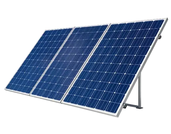 Trois panneaux photovoltaïques