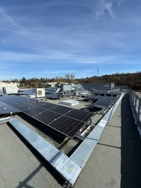 Panneaux photovoltaïques posés