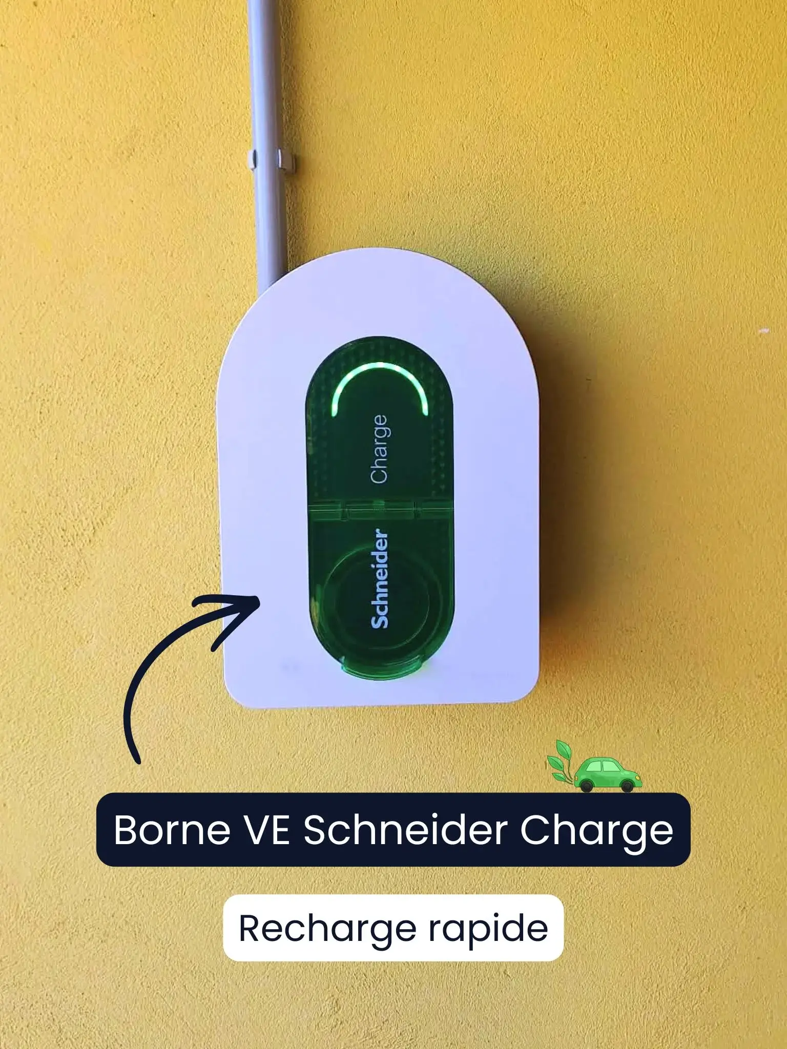 Borne de Charge Electrique de chez Scheneider installée