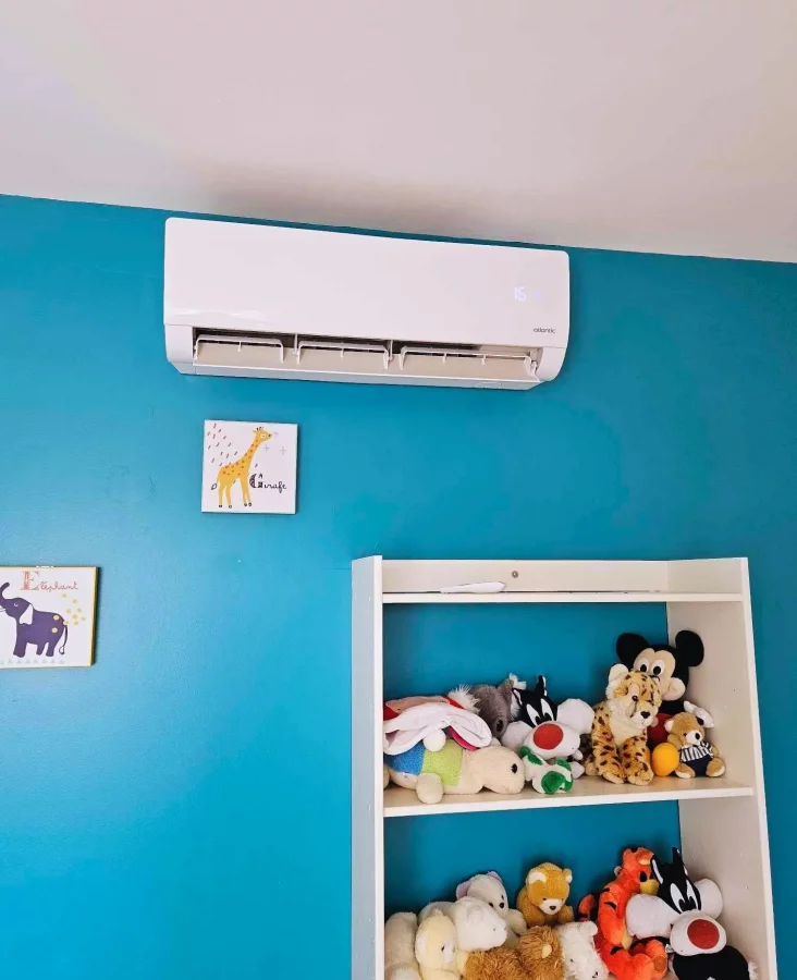 Installation d'une climatisation dans une chambre