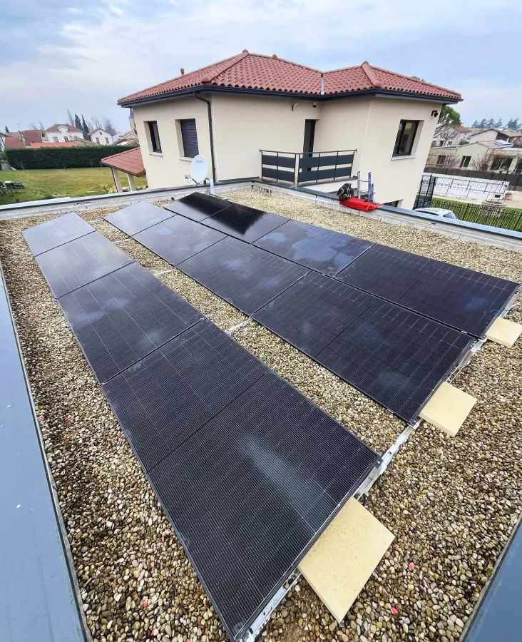 Installation Photovoltaïque sur toit plat