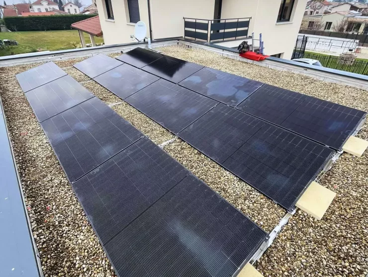 Installation Photovoltaïque sur toit plat