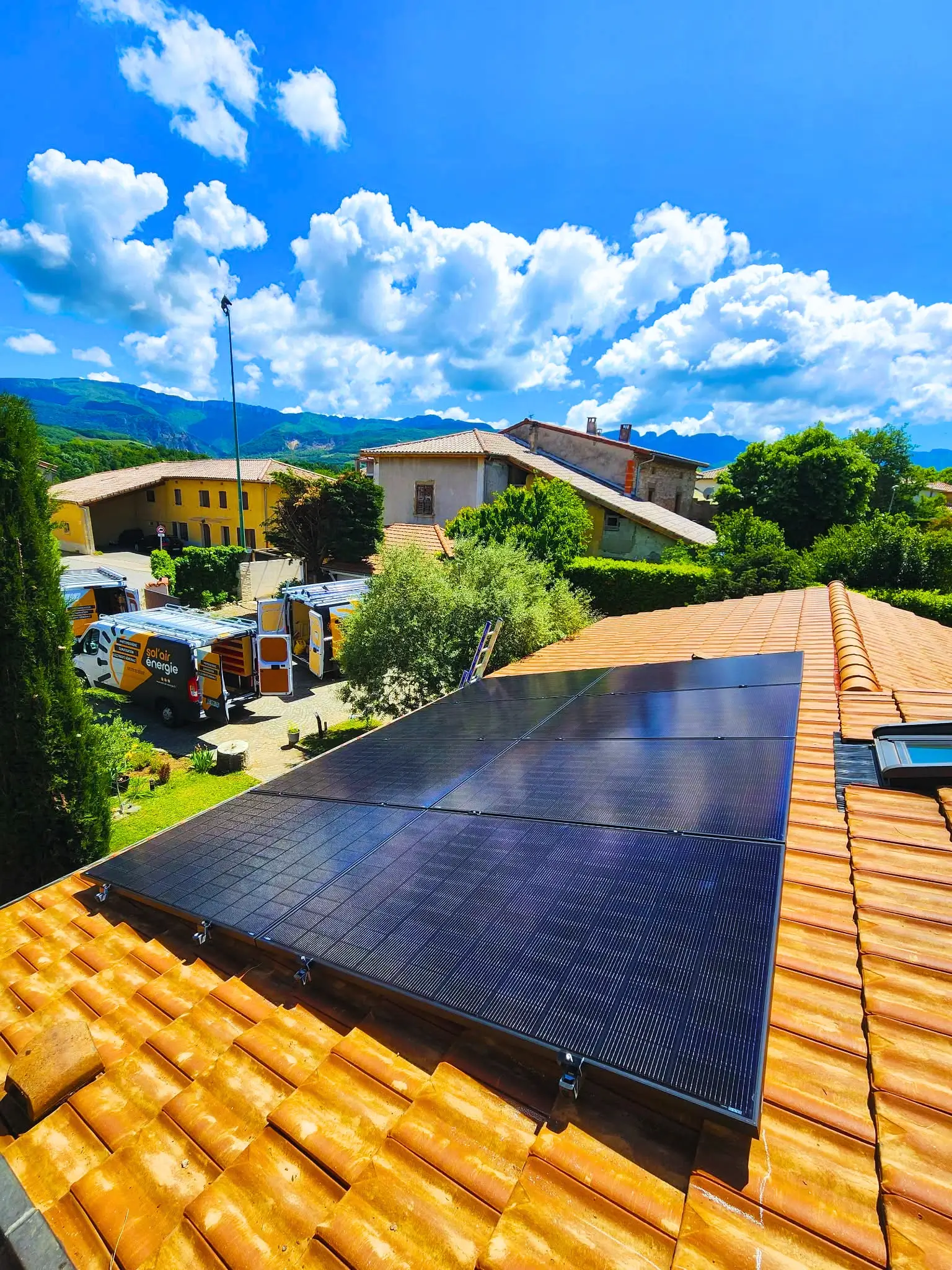 photo des panneaux installé | Kit solaire Enphase