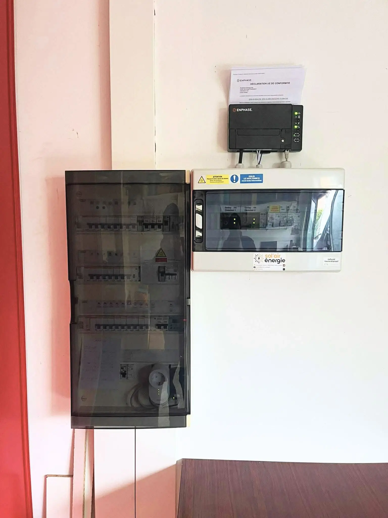 photo de l'installation électrique