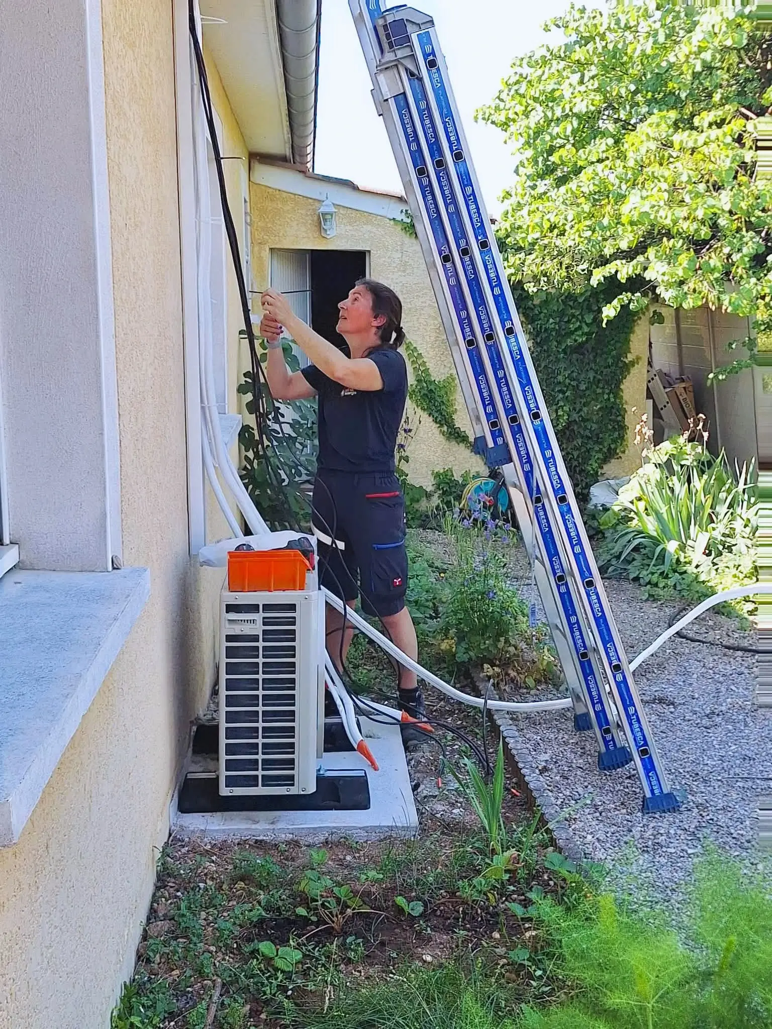 Installation de la climatisation