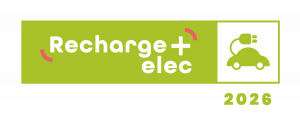 Logo d'installateur de borne de charge qualifié Recharge elec +