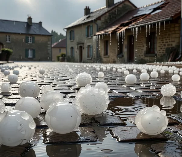 gros grêlons tombés en Ardèche il y a quelques jours