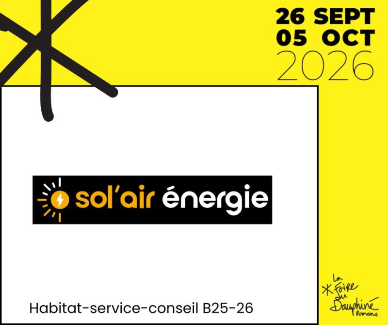 Sol'Air Energie à la Foire du Dauphiné